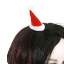 Mini Weihnachtsmütze, Bommel / Haarclip, Haarschmuck