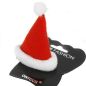 Preview: Mini Weihnachtsmütze, Bommel / Haarclip, Haarschmuck