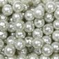 Preview: Kunststoff silberne Perlen