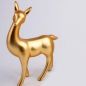 Preview: Goldene Reh Figur, Deko Reh, Keramik. 27 cm