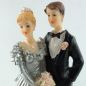 Preview: Hochzeitspaar mit silbernen Kleid. 13 cm
