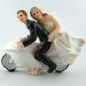 Preview: Tortenfiguren Hochzeit mit Motorrad. 2 Modelle