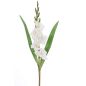 Preview: Weiße Gladiole Kunstblume 5 Blüten