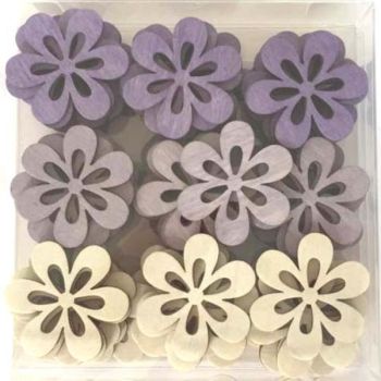 72 Stück, Flieder Weiss Töne