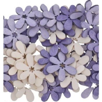 Streusortiment in Flieder und Weiss Tönen sortiert