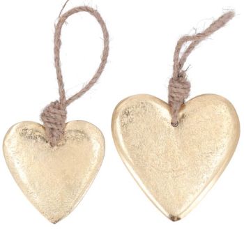 Goldene Herzen mit ansprechenden Design