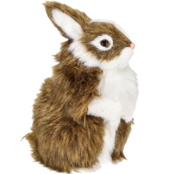 Hase mit Kunstfell zur Dekoration