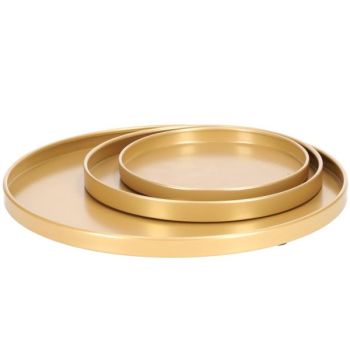 Tablett in der Farbe gold, verschiedene Größen