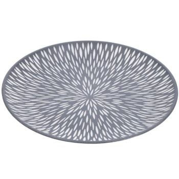 Carved Deko Teller mit 34cm Durchmesser