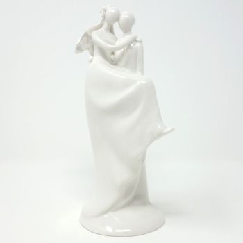 Porzellan Brautpaar Figur, Weiß.