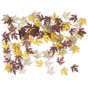 Bunte Herbstblätter Holz. 108 Stück