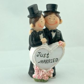 Schwulenpaar Figur Just Married