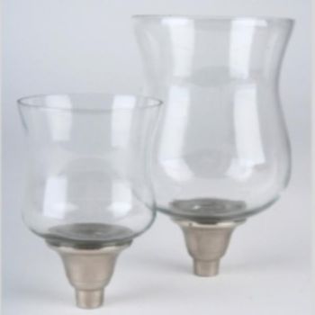 Glaseinsätze für Kerzenleuchter, Windlicht Glas 2 Größen