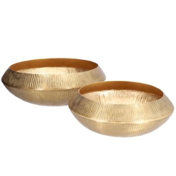 Dekoratives Schalen Set in gold