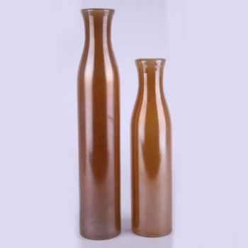 Hohe Flaschen Vase. 38 cm.