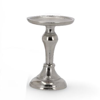 Kerzenhalter Silber, Halter Stumpen Kerzen. 14 cm.