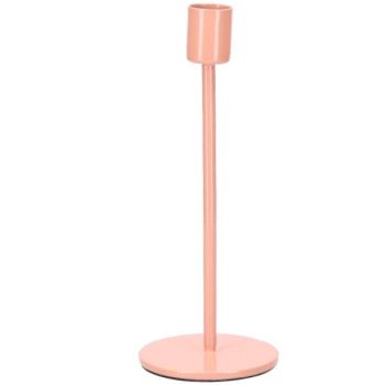 Kerzenhalter Rosa aus Metall. Höhe 20 cm