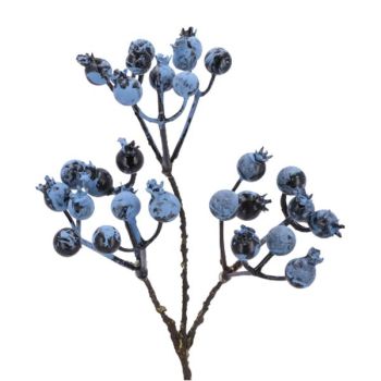 Künstliche Blaubeeren Zweige. 26 cm. 6 Stück