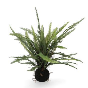 Künstliche Farn Pflanze mit Moosballen. 55 cm.
