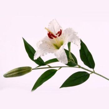 Weiße Lilie Kunstblume