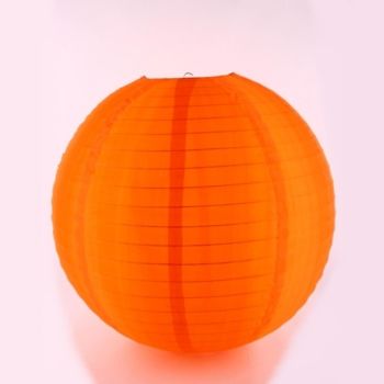 Nylon Lampion orange. D 30cm. 1 Stück