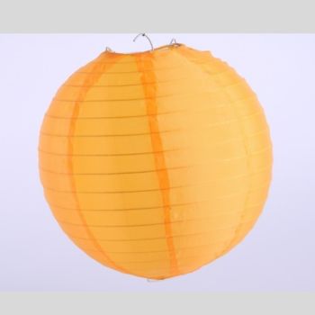 Nylon Deko Lampion apricot - 20 cm.