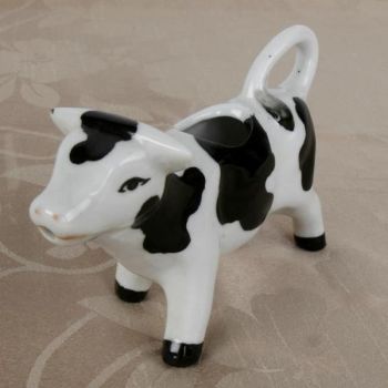Frühstück Porzellan Milchkännchen, Kuh Figur, 14cm