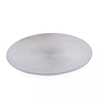 Platzteller Kunststoff Silber. 33 cm. 3 Stück