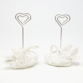 Schwan Figuren Kartenhalter 2 Modelle