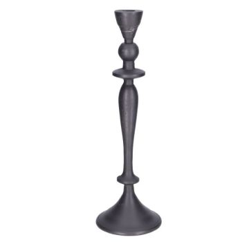 Metall Kerzenständer Schwarz. 38 cm, 1 Stück