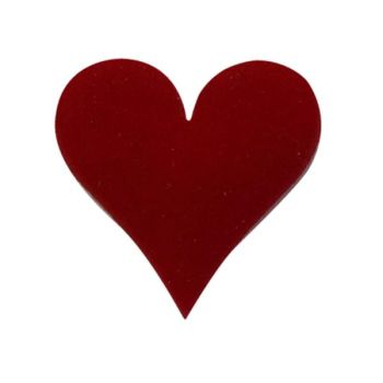 Streuartikel Herzen, Rot. 3,2 cm, 25 Stück