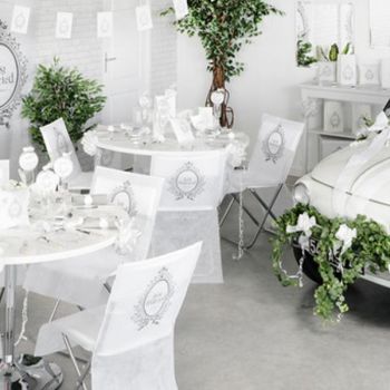 Stuhldekoration Just Married