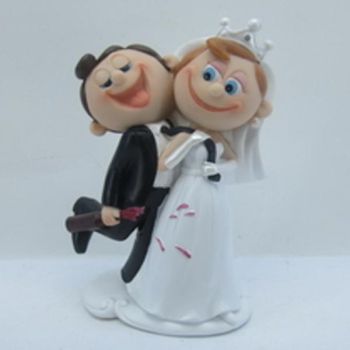 Witzige Brautpaar Figur