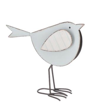 Vogel Figuren zum stellen aus Metall.