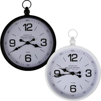 Wanduhren weiss und schwarz. 2er Set.