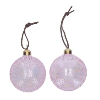 Weihnachtsbaumschmuck Kugeln Eis Dekor, Rosa.