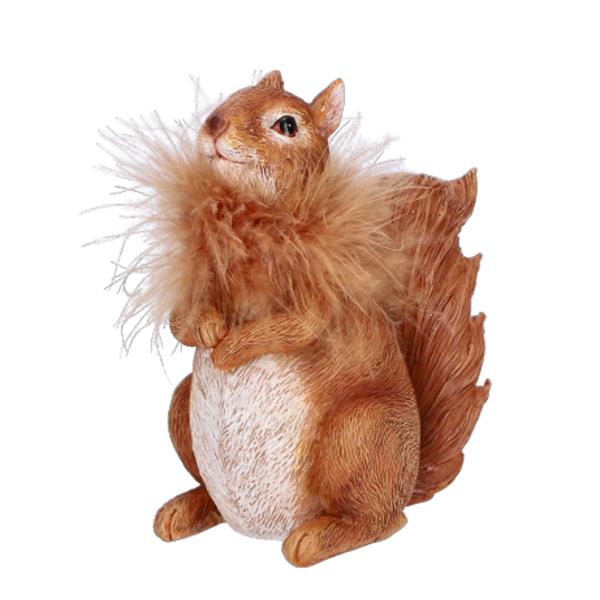 Eichhörnchen Figur zur Dekoration. Höhe 14 cm, 1 Stück