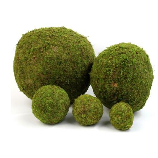 Kugel aus Moos, grüne Deko Moos Kugel, D 30cm