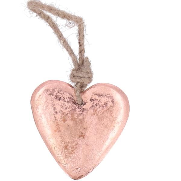 Herzen Farbe Kupfer, 6cm, 12 Stück