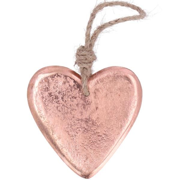 Kupferfarbene Herzen mit Anhänger