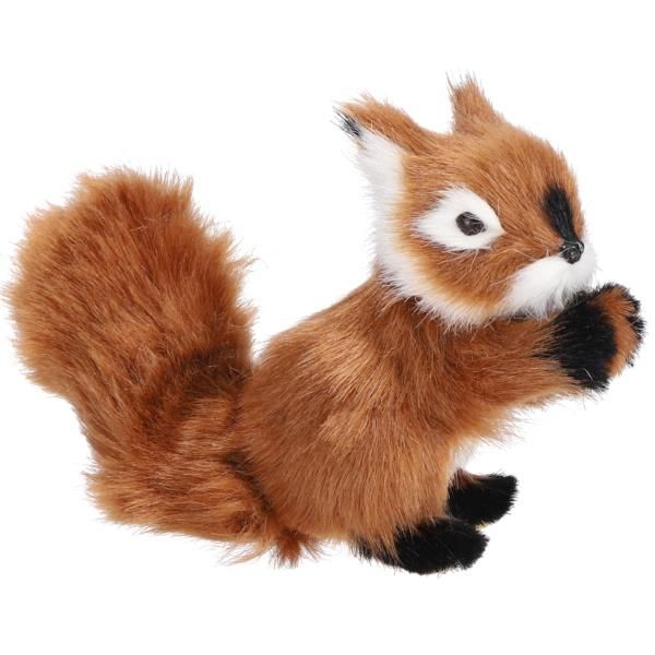 Zwei Eichhörnchen mit Kunstfell