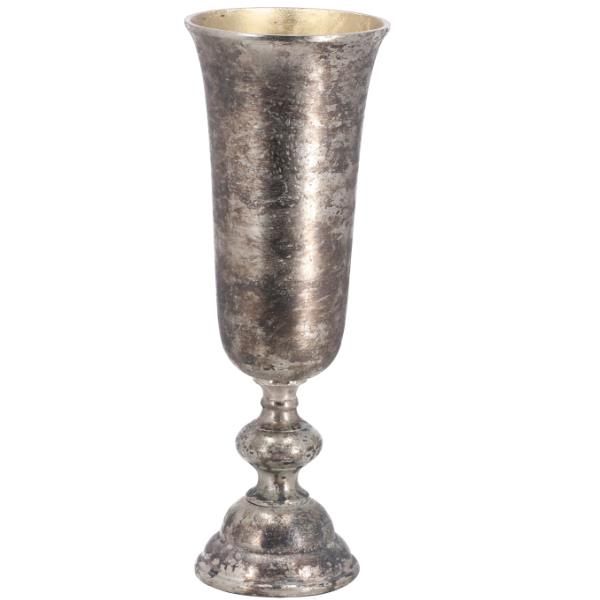 Pokalvase Höhe 44,5cm, Gold antik