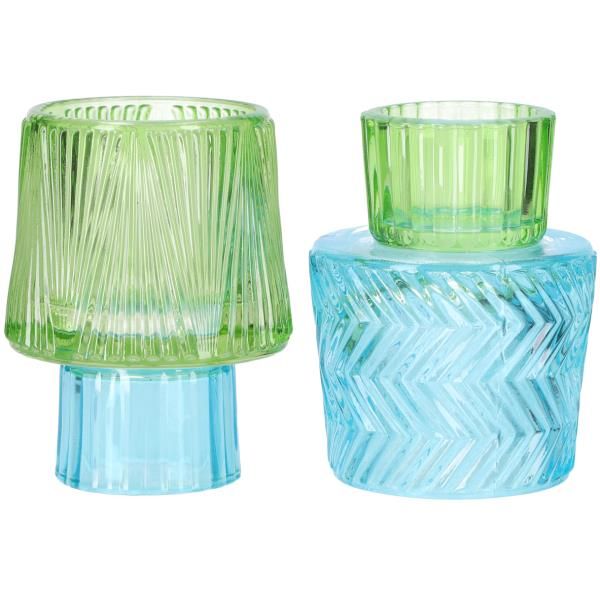 Kerzen Teelichthalter, 2 Modelle, 6 Stück