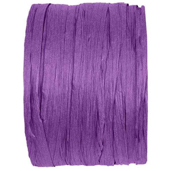 Raffia Deko Band plum