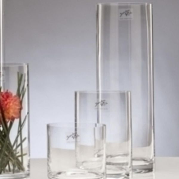 Deko Zylinder Glas. 15 cm. 6 Stück