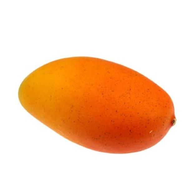 Mangofrucht künstlich, Mango Natur orange, 13cm