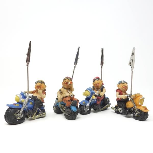Rocker Figuren Kartenhalter mit Clip
