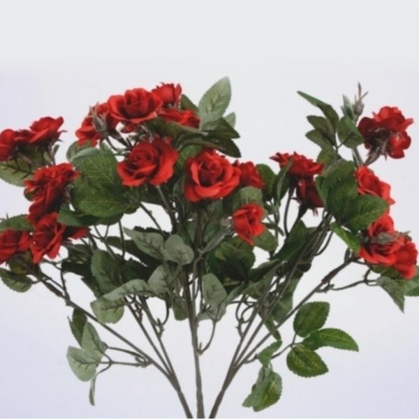Rosenbusch künstlich, Minirosen Rot.
