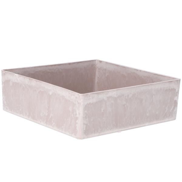 Quadratisches Tablett mit höheren Rand