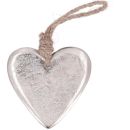 Herzen Silber mit Hänger, 8cm, 12 Stück